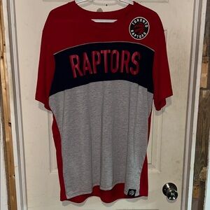 Toronto Raptors Red and Gray T-Shirt